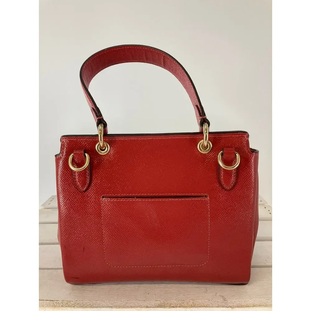 COACH F37833 SMALL RED PATTON LEATHER CROSSBODY BAG - Picture 5 of 16